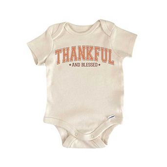 Thankful Blessed Newborn Baby Onesie®