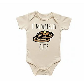 Waffle Breakfast Pancakes Newborn Baby Onesie®