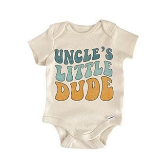 Uncle Little Dude Newborn Baby Onesie®