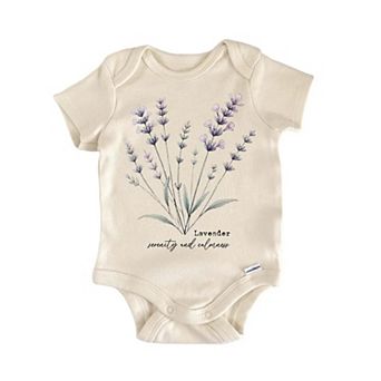 Wildflower Lavender Newborn Baby Onesie®