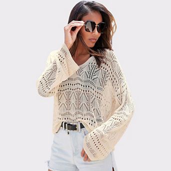Lascana Women's Lightweight Ajour Sweater