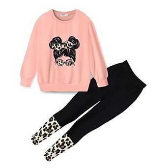 Arshiner Girls Piece Outfits Christmas Clothing Sets Long Sleeve Sweatshirts And Legging Pants