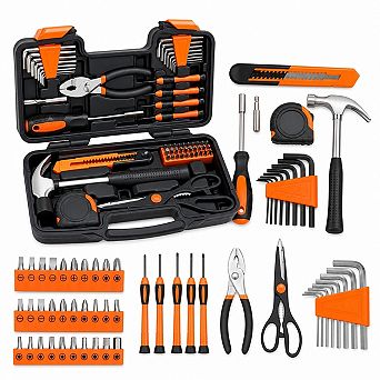 58 pc Household Tool Set General Repair Kit With Storage Case For Dorm Home DIY