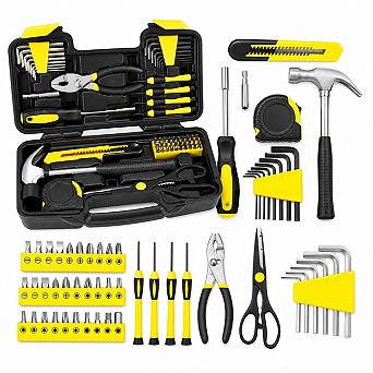 58 pc Household Tool Set General Repair Kit With Storage Case For Dorm Home DIY