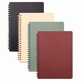 Thick Plastic Hardcover Ruled Notebook 80 Sheets 160 Pages For Study Office Travel