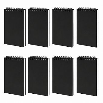 Set of 8 Spiral Pocket Notebook College Ruled Quick Note Pad for School Office Travel