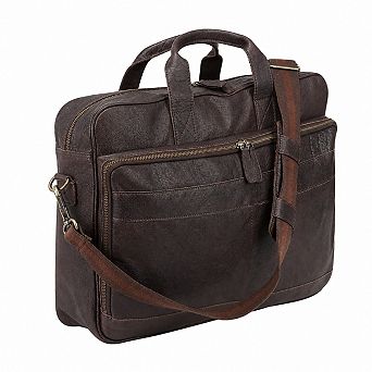 Premium Top Grain Buffalo Leather Laptop Messenger Bag Briefcase Satchel