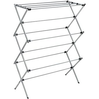 Collapsible Steel Laundry Drying Rack, Foldable Portable 50lb Capacity Indoor/Outdoor