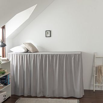 Dorm Bed Skirt Split Corner 42" Drop Ruffled Microfiber