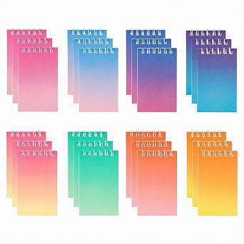 24-Pack Mini Pocket Spiral Notebooks Bulk School Office Party Supplies
