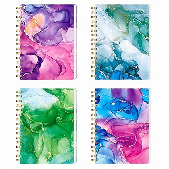 Spiral Pocket Notebooks College Ruled Aesthetic Journal for School Office