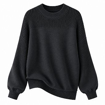 Women's Oversized Long Sleeve Crewneck Knit Pullover Sweaters Casual Soft Warm Tops