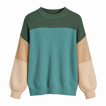 Women's Oversized Long Sleeve Crewneck Knit Pullover Sweaters Casual Soft Warm Tops