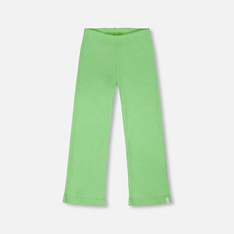 Big Kids Girl Crinkle Jersey Elastic Waist Flared Leg Leggings