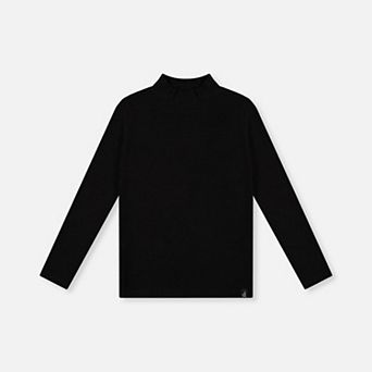 Big Kids Girl Brushed Rib Mock Neck Top