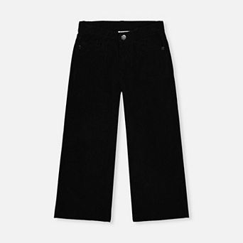 Big Kids Girl Stretch Corduroy Wide Leg Pants