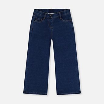 Big Kids Girl Lurex Denim Wide Leg Jeggings