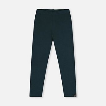 Big Kids Girl Vertical Rib Elastic Waist Leggings