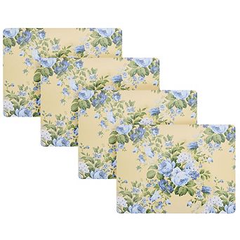 16x12 Inch Cork Dining Placemats Set of 4 Stain Resistant Heat Proof Mats for Kitchen Table Decor