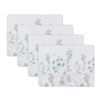 16x12 Inch Cork Dining Placemats Set of 4 Stain Resistant Heat Proof Mats for Kitchen Table Decor