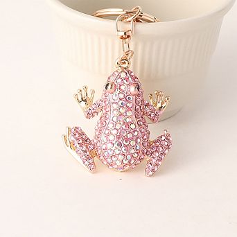 Cute Anime Crystal Key Ring Decorative Car Keychains for Women