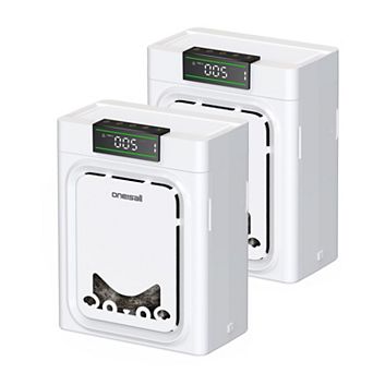 Hepa Pet Air Purifier Combo: Washable Double Side Filter Air Quality Auto Monitor 4 Speed
