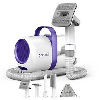 Oneisall Dog Grooming Kits with Hair Vacuum Shedding Brush 15000Pa 3 Suction for Pet Thick Coats