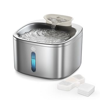 3.5L 118oz Corded Cat Water Fountain Automatic Pet Water Dispenser Stainless Steel Bowl