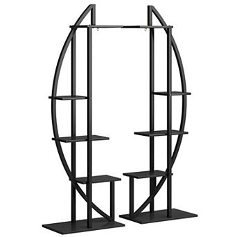 Tribesigns 5 tier Plant Stand Pack of 2, Multi-Layer Bonsai Flower Rack