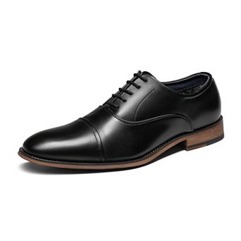 Men's Cap Toe Brogue Dress Shoes