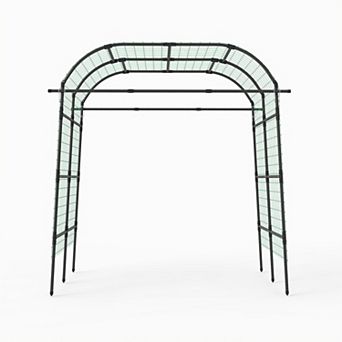 7.5 Ft Metal Garden Arch Trellis for Climbing Plants