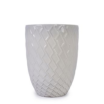 WOW PIONEER Large Handmade Ceramic Planter Pot for Indoor and Outdoor Plant Display