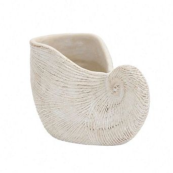 WOW PIONEER Nautilus Shell Planter - 11.5 in x 6.7 in x 7.7in
