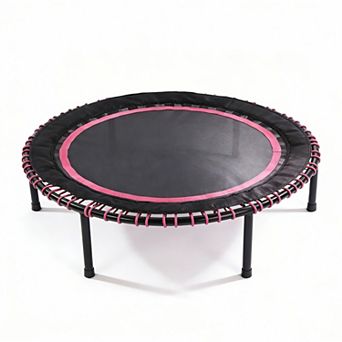 KWPZQEB 48" Springless Mini Fitness Trampolinefor, GYM Jumping Cardio Trainer for Home & Gym