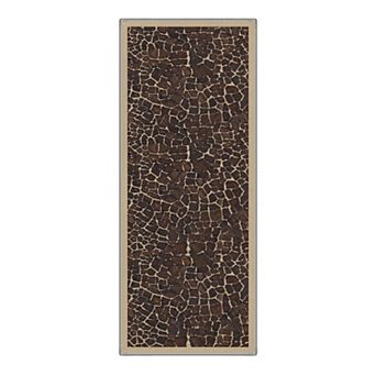 GENIMO Giraffe Print Area Rug, Animal Spot Pattern Washable Rug for Living Room Bedroom