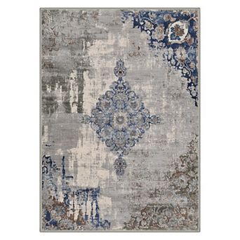 GENIMO Abstract Vintage Medallion Washable Area Rug