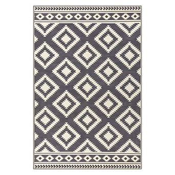 GENIMO Geometric Diamond Border Washable Area Rug