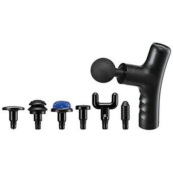 iLive Portable Cordless Massage Gun with Multiple Attachments