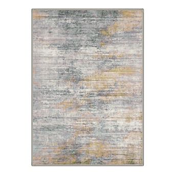 GENIMO Area Rug Machine Washable Non Slip Low Pile Lightweight Indoor Rug for Living Room Bedroom