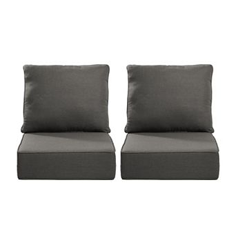 24 x 24 x 6 in 4 pc CushionGuard Deep Seating Outdoor Lounge Chair Replacement Cushions