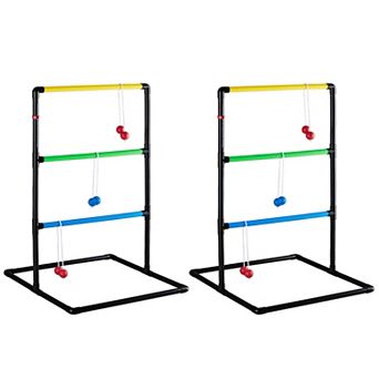 YIORTWO Ladder Toss Game Set with Balls Scoreboard Portable Outdoor