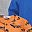 Orange Printbluegray