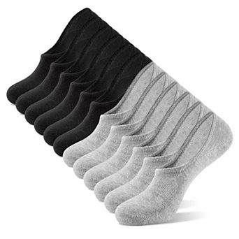 6 Pairs No Show Low Cut Anti-Slip Running Socks