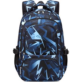 School Backpack Laptop Bag Geometric