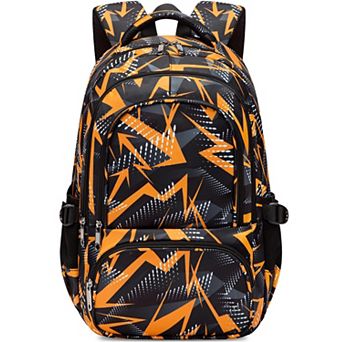 School Backpack Laptop Bag Geometric