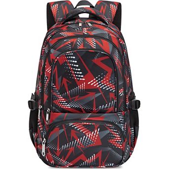 School Backpack Laptop Bag Geometric