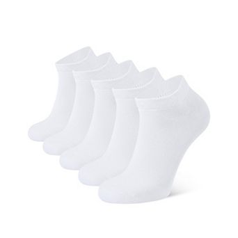 5 Pairs Ankle Socks Non Slip Low Cut Soft Breathable Stretch Fit Daily
