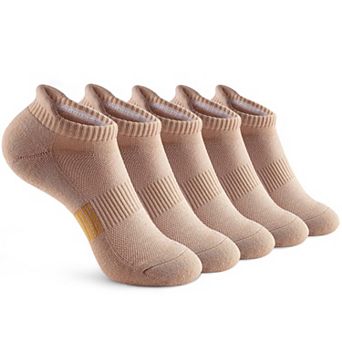 5 Pairs Women's Cushioned Athletic Ankle Socks Running Arch Support