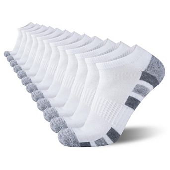 12 Pairs Ankle Socks Low Cut Cushioned Breathable Casual Unisex