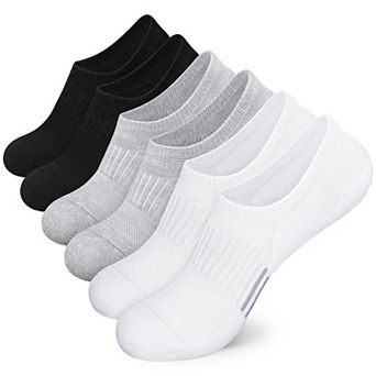 6 Pairs No Show Athletic Running Ankle Socks Women